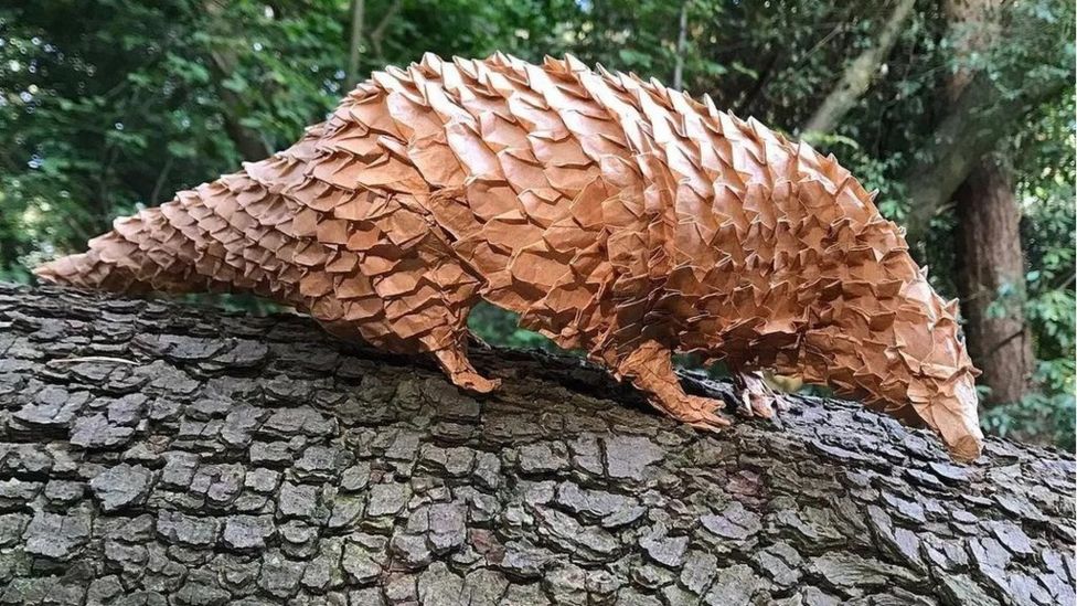 origami pangolin